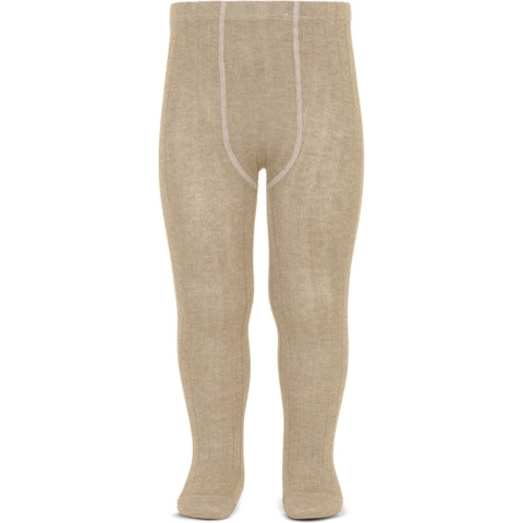 Condor Panty's - Rib - Licht Bruin Gevlekt - Condor - 0-3 mnd - Panty's