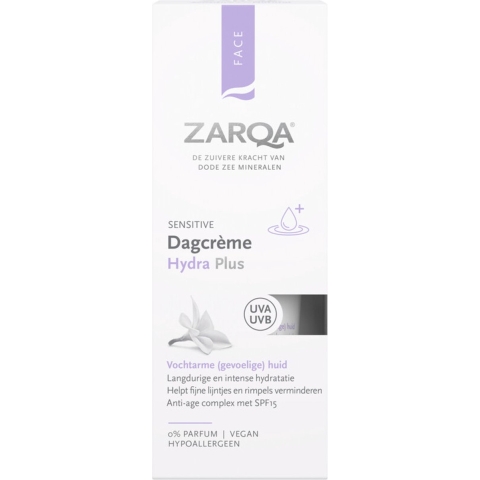 Zarqa Sensitive Dagcrème Hydra Plus 0% Parfum SPF15