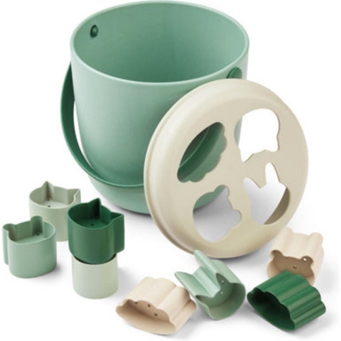 Liewood Strandset - Puzzel - Jorn - Pepermunt Multi Mix - Liewood - OneSize - Zandspeelgoed