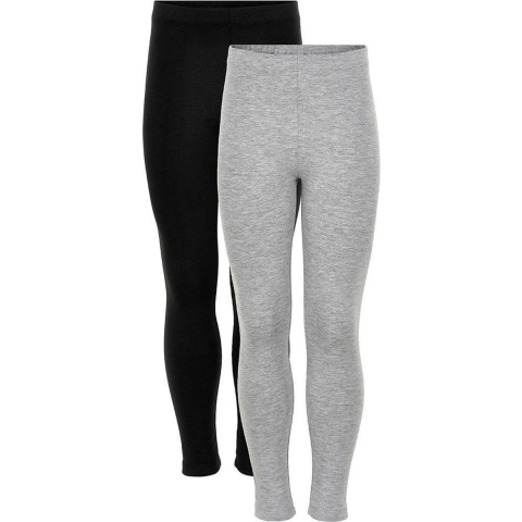 Minymo Leggings - 2-pack - Zwart/Grijs - Minymo - 1½ jaar (86) - Leggings