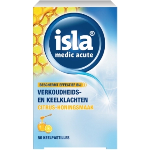 Isla Medic Acute Citrus Honing Keelpastilles