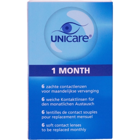 Unicare 1 Month 6 Zachte Contactlenzen -2.75