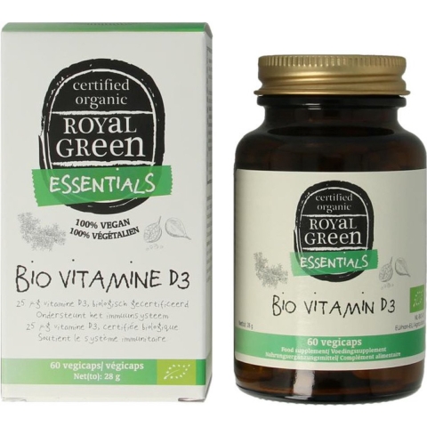 Royal Green Essentials Bio Vitamine D3 Vegicaps