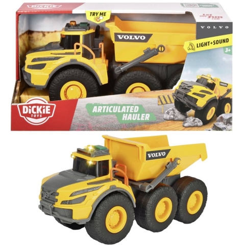 Dickie Toys Werkwagen - Volvo Knikdumper - Licht/Geluid - Dickie Toys - OneSize - Auto