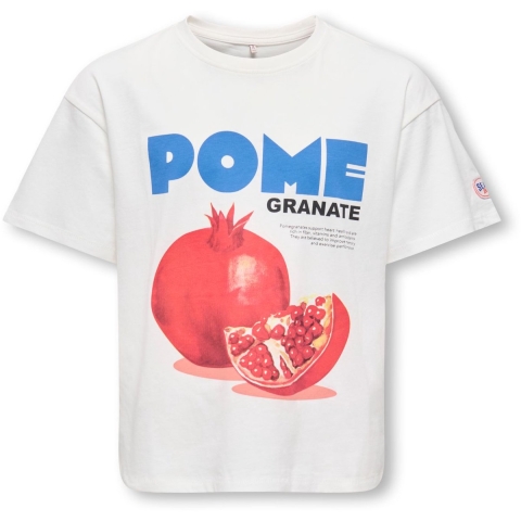 Kids Only T-Shirt - KogPhoebe Life - Cloud Danseres/Granaatappel - Kids Only - 11-12 jaar (146-152) - T-Shirt