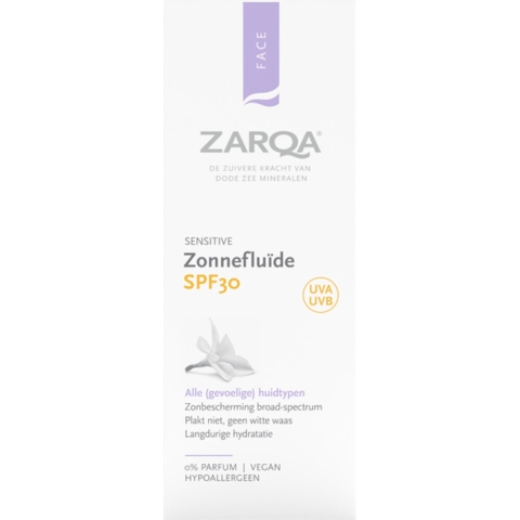 Zarqa Sensitive Zonnefluïde SPF30