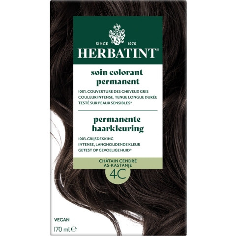 Herbatint Permanente Haarkleuring As-Kastanje 4C