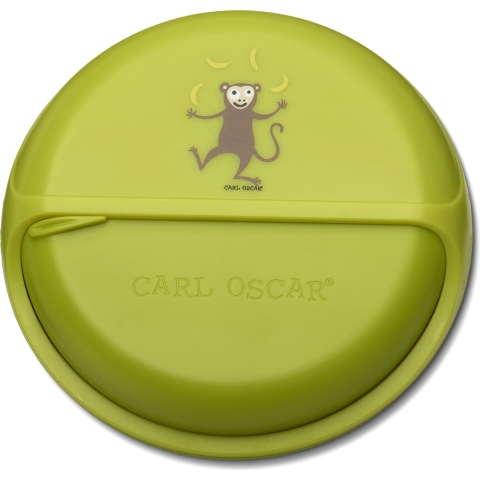 Carl Oscar Snackbox - BentoDISC - 18 cm - Limoen Monkey - Carl Oscar - OneSize - Brooddoos