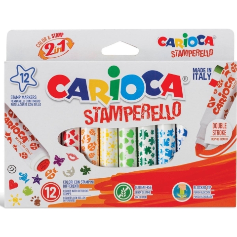 Carioca Zuiger Markers - 12 stk - Multicolour - Carioca - OneSize - Marker
