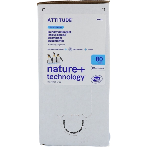 Attitude Laundry Detergent Wildflowers Navulverpakking