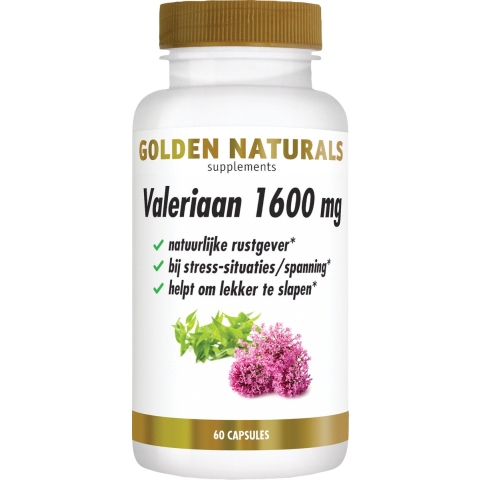 Golden Naturals Valeriaan 1600mg Capsules