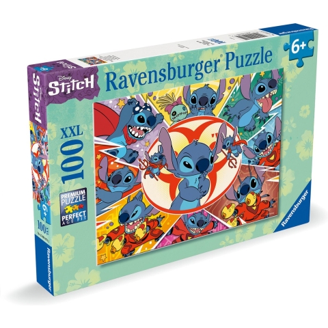 Ravensburger Puzzel - 100 Bakstenen - Disney Stitch - Ravensburger - OneSize - Puzzel