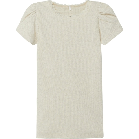 Name It T-Shirt - Rib - Noos - NmfKab - Peyote Melange - Name It - 6 jaar (116) - T-Shirt