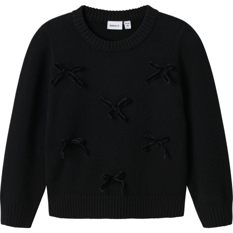 Name It Blouse - Gebreid - NmfRonja - Black - Name It - 2 jaar (92) - Blouse
