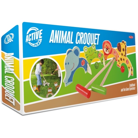 TACTIC Spel - Boom - Croquet m. Dier - Active Play - TACTIC - OneSize - Spel