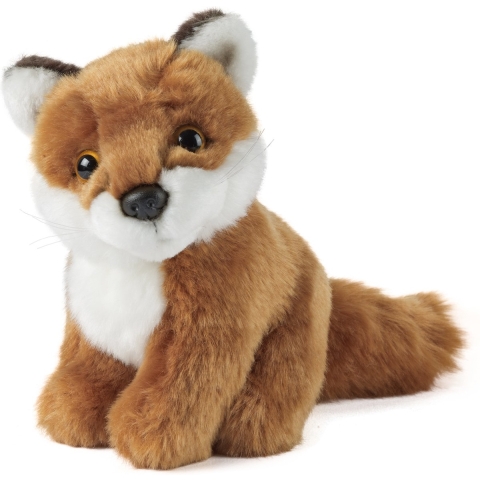 Living Nature Knuffel - 17x15 cm - Vos - Bruin - Living Nature - OneSize - Knuffel