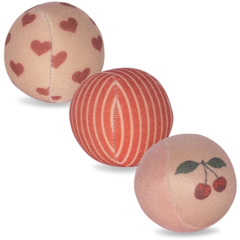 Konges Sløjd Badspeelgoed - 3-pack - Neopreen - Cherry - Konges Sløjd - OneSize - Badspeelgoed