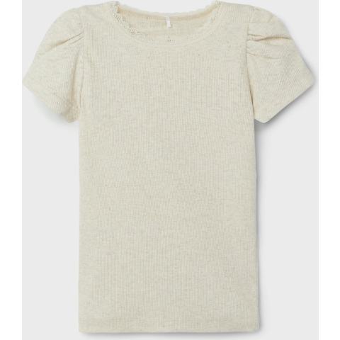 Name It T-Shirt - Rib - Noos - NmfKab - Peyote Melange - Name It - 4 jaar (104) - T-Shirt