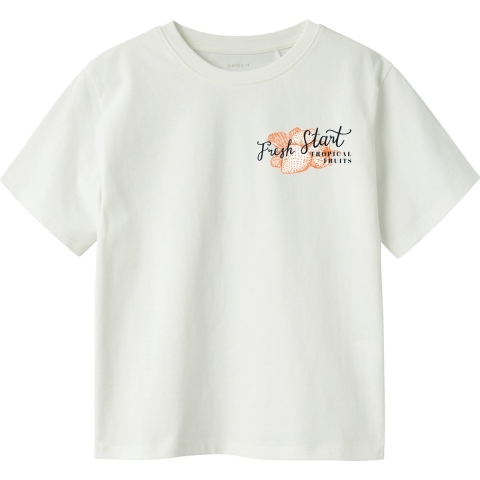 Name It T-Shirt - NkfBoway - Cloud Danser/RED Oranje - Name It - 9-10 jaar (134-140) - T-Shirt