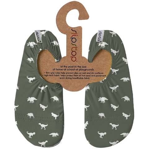 Slipstop Waterschoenen - UV50+ - Junior - Dino Groen - SlipStop - 30/32 - Badschoenen