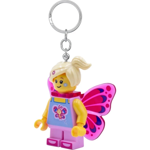 LEGO® Sleutelhanger m. Zaklamp - LEGO® Vlinderdas Meisje - LEGO® - OneSize - Zaklampen