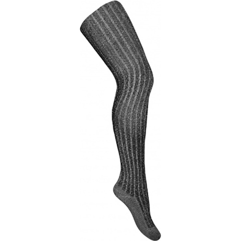 Condor Panty's - Viscose - Rib - Zwart m. Glitter - Condor - 3-4 jaar (98-104) - Panty's