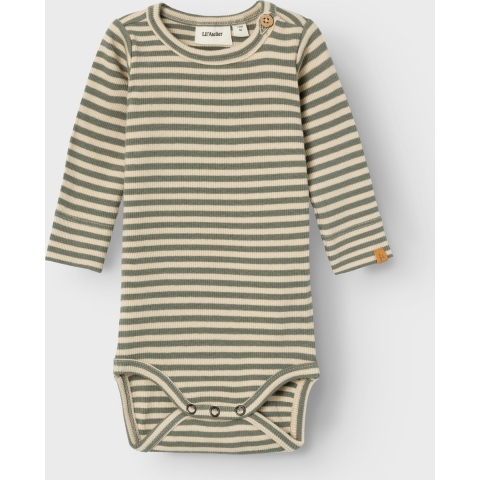 Lil Atelier Romper l/s - NbmGago - Noos - Mist/Agave Green - Lil Atelier - 56 - Romper L/S