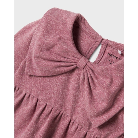 Name It Jurk - NbfRusland - Mauve Orchid m. Glitter - Name It - 74 - Jurk