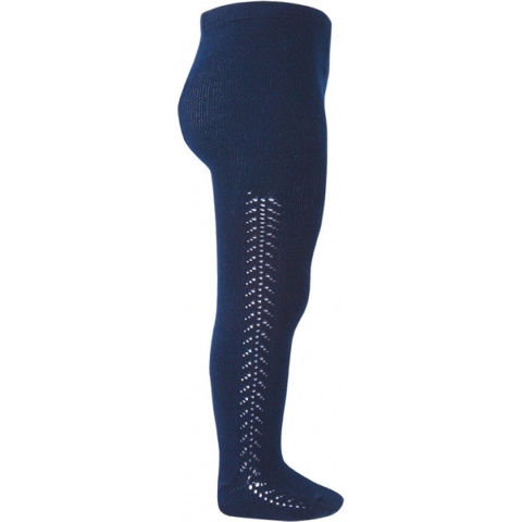 Condor Panty's m. Pointelle - Navy - Condor - 2-3 jaar (92-98) - Panty's