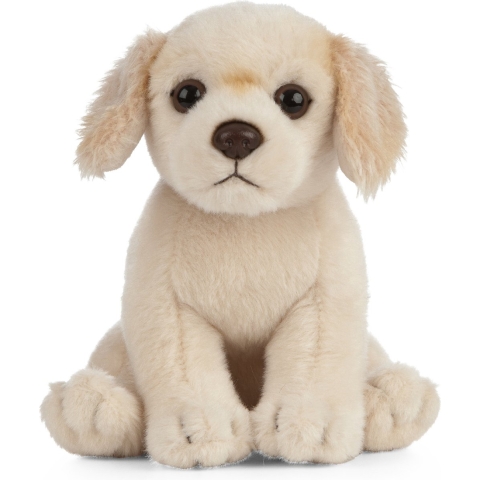 Living Nature Knuffel - 17x7 cm - Golden Retrieverpup - Beige - Living Nature - OneSize - Knuffel