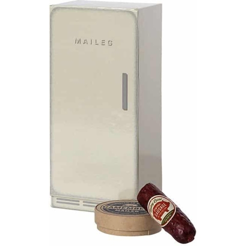 Maileg Koelkast - Muis - Off White - Maileg - OneSize - Poppentoebehoren