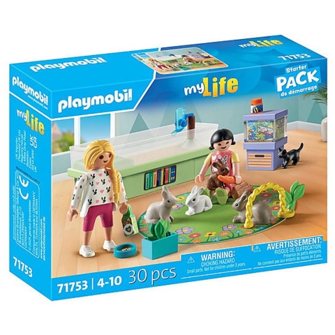 Playmobil My Life - Konijnenfamilie - 71753 - 30 Onderdelen - Playmobil - OneSize - Speelgoed