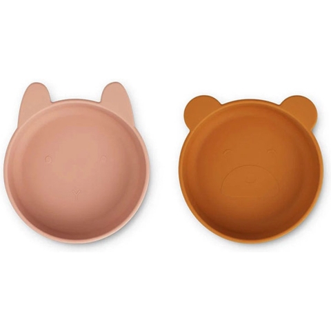 Liewood Kommen - Silicone - Vanessa - 2-pack - Dark Rose Mustard - Liewood - OneSize - Kom