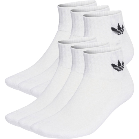 adidas Originals Enkelsokken - 6-pack - Wit m. Zwart - adidas Originals - 31/33 - Sokken