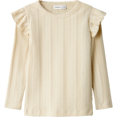 Name It Blouse - Noos - NmfJulia - Summer Zand m. Pointelle - Name It - 4 jaar (104) - Blouse