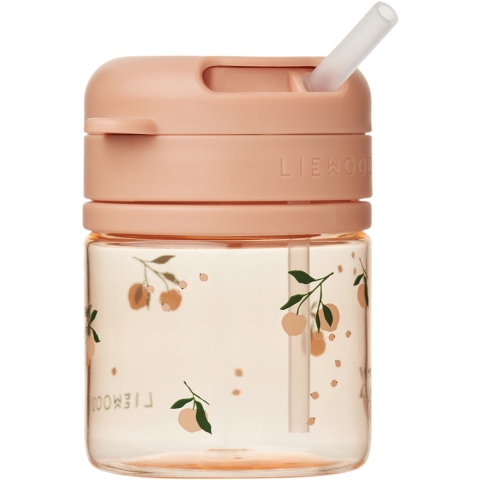 Liewood Beker m. Rietje - Pavia - 280 ml - Peach/Sea Shell - Liewood - OneSize - Beker