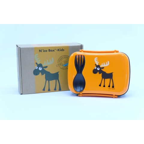 Carl Oscar Brooddoos m. Koelelement - Oranje Eland - Carl Oscar - OneSize - Brooddoos