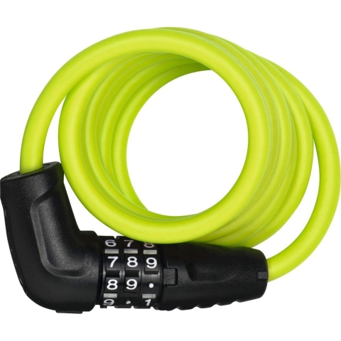 Abus Spiraalslot - Star 4508C - 150 cm - Groen - Abus - OneSize - Veiligheidsapparatuur