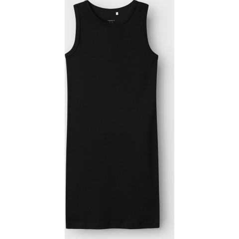 Name It Jurk - Rib - Slim - Noos - NmfNakal - Zwart - Name It - 12 jaar (152) - Jurk