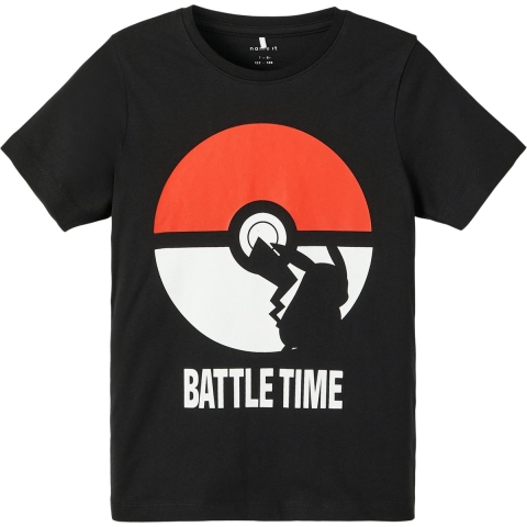 Name It T-Shirt - Noos - NkmNabel Pokemon - Zwart - Name It - 7-8 jaar (122-128) - T-Shirt