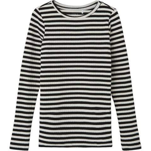 Name It Blouse - Noos - NkfSuraja - Black/Stripe - Name It - 11-12 jaar (146-152) - Blouse