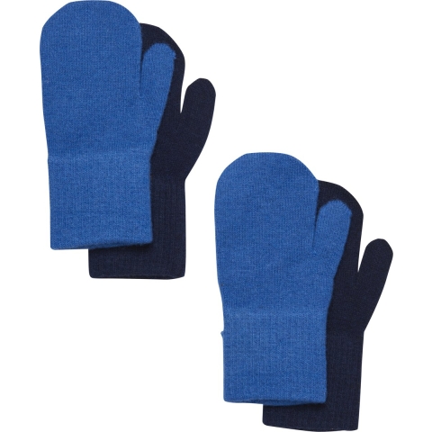 CeLaVi Wanten - Wol/Nylon - 2-pack - Helder kobalt/Navy - CeLaVi - 1-2 jaar (80-92) - Wanten
