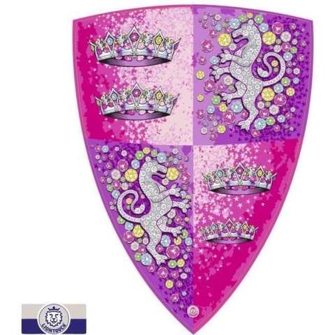 Liontouch Kostuum - Kristal Princess Schild - Paars - Liontouch - OneSize - Kostuum