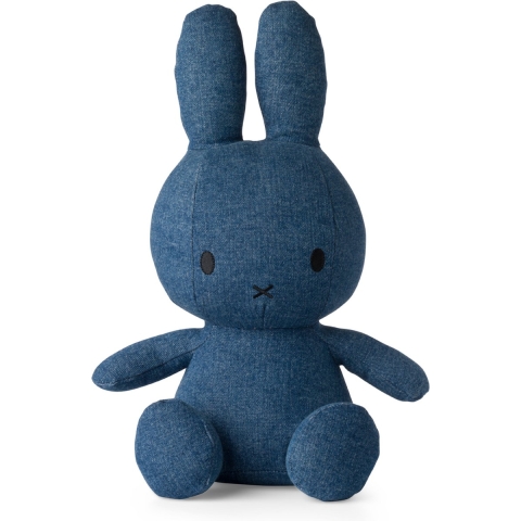 Bon Ton Toys Knuffel - 33 cm - Miffy Sitting - Mid Wassen Denim - Bon Ton Toys - OneSize - Knuffel