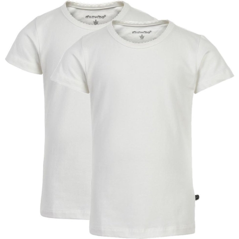 Minymo T-Shirt - 2-pack - White - Minymo - 1½ jaar (86) - T-Shirt
