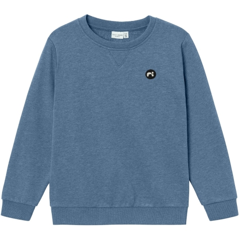 Name It Zitshirt - NkmVimo - Noos - Coronet Blue - Name It - 6 jaar (116) - Sweatshirt