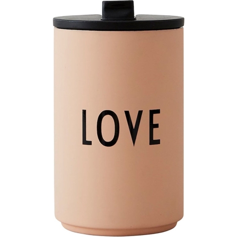 Design Letters Thermo Beker - 350 ml - Love - Roze - Design Letters - OneSize - Thermofles