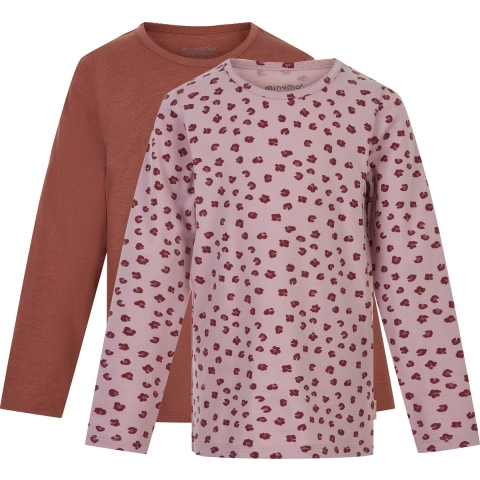 Minymo Blouse - 2-pack - Violet Ice - Minymo - 6 jaar (116) - Blouse