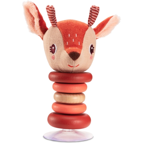 Lilliputiens Rammelaar Met schommel - Stella - Rood - Lilliputiens - OneSize - Rammelaar