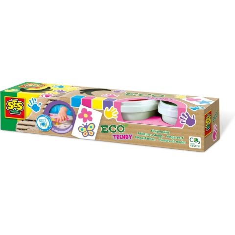 SES Creative Vingerverf - 4x120 ml - Pastel - SES Creative - OneSize - Verf